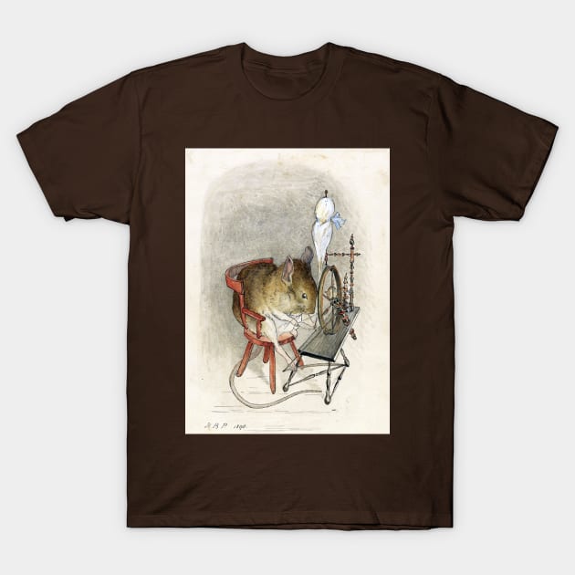 Mouse Spinning - Beatrix Potter T-Shirt by forgottenbeauty